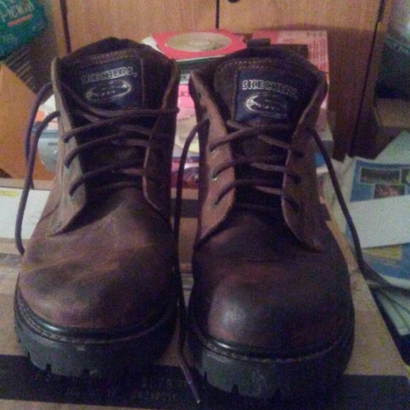 Skechers Other - Skechers leather boots size 12